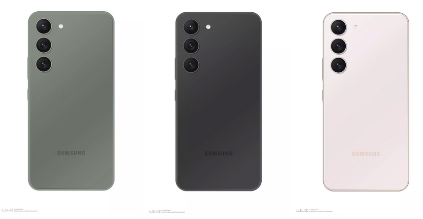 Пресс-фото Samsung Galaxy S23 раскрыли внешний вид и цветовые варианты флагмана