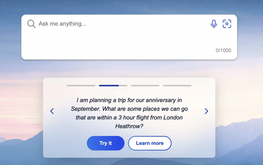 Microsoft наделила искусственный интеллект в Bing характерами на выбор