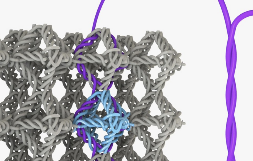 Узлы меньше человеческого волоса сделали материалы необычайно прочными