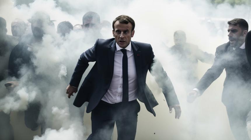 Задержание Трампа, убегающий от протестов Макрон: почему нейросеть Midjourney теперь платная