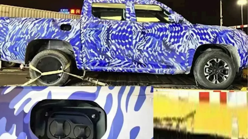 Китайский «убийца» электропикапа Tesla Cybertruck попался на камеру в шпионских фото