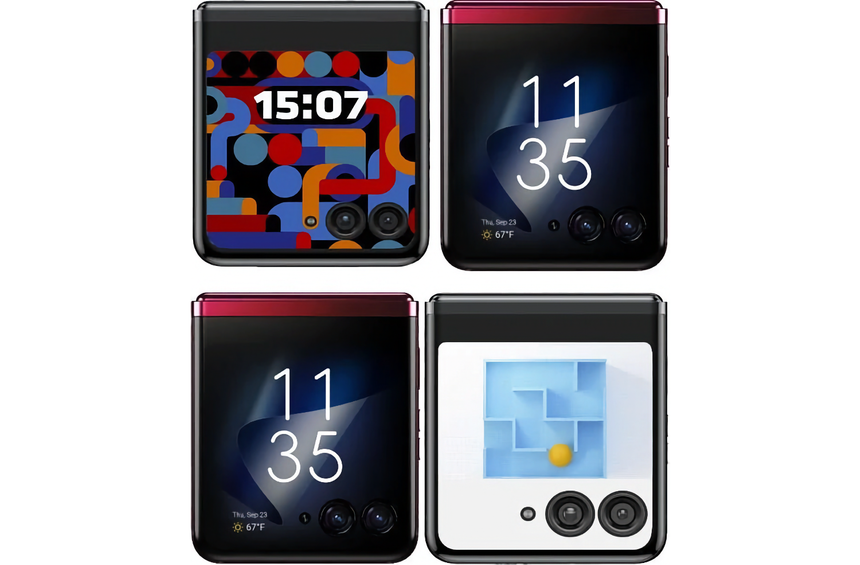 Новые фото раскрыли самый большой внешний экран среди всех складных смартфонов в Motorola Razr 40 Ultra