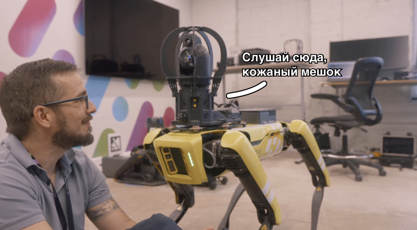 Робособак Boston Dynamics научили разговаривать