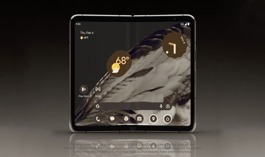 Google анонсировала свой первый складной смартфон Pixel Fold