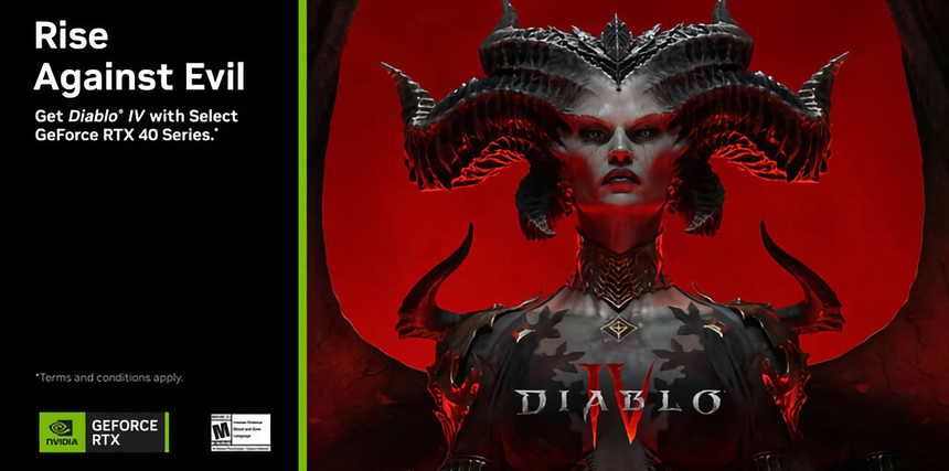 NVIDIA подарит бесплатную копию долгожданной Diablo 4 всем покупателям видеокарт RTX 40XX