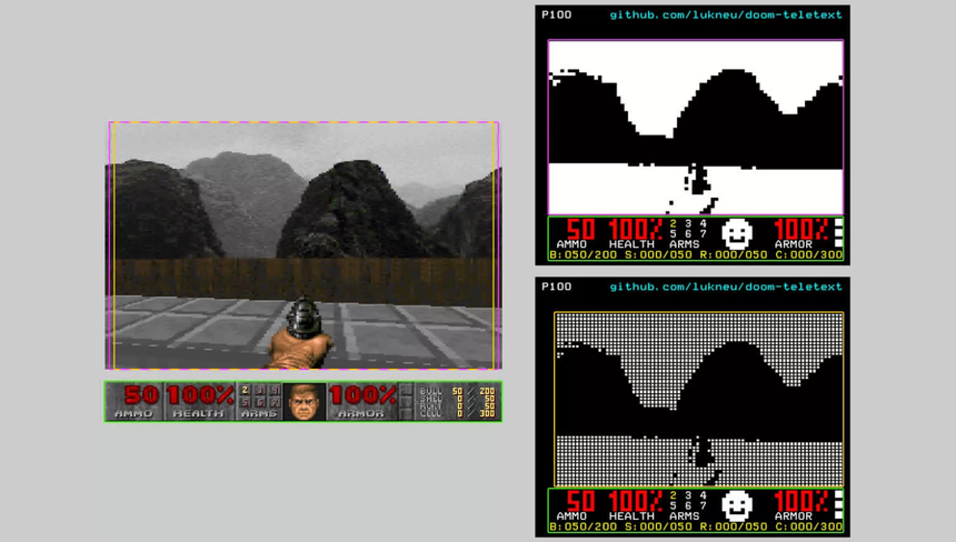 Игру DOOM запустили на «пузатом» телевизоре из 90-х без консоли