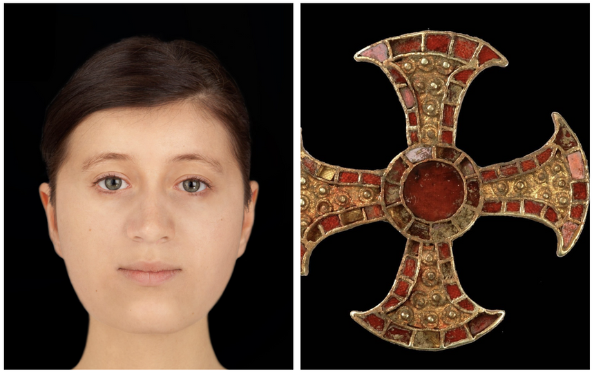 Учёные восстановили внешний вид 16-летней девушки из VII века