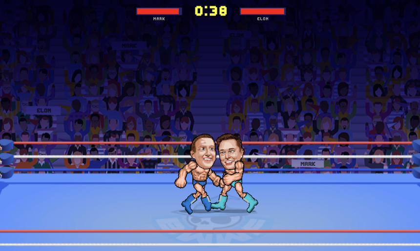 Вышла игра по мотивам боя Илона Маска с Марком Цукербергом