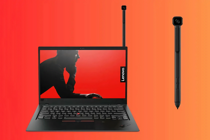 Lenovo изобрела ноутбук с выдвижной вебкой-стилусом