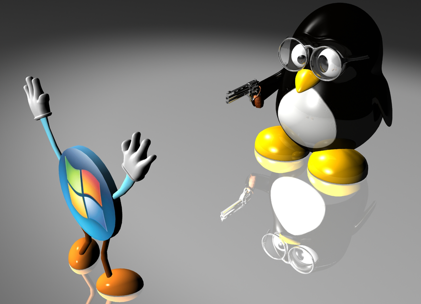 Популярность Windows начала падать, а Linux — расти