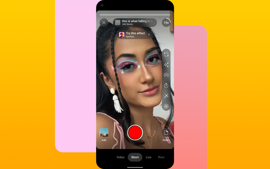 В YouTube появилось ещё больше TikTok-подобных функций