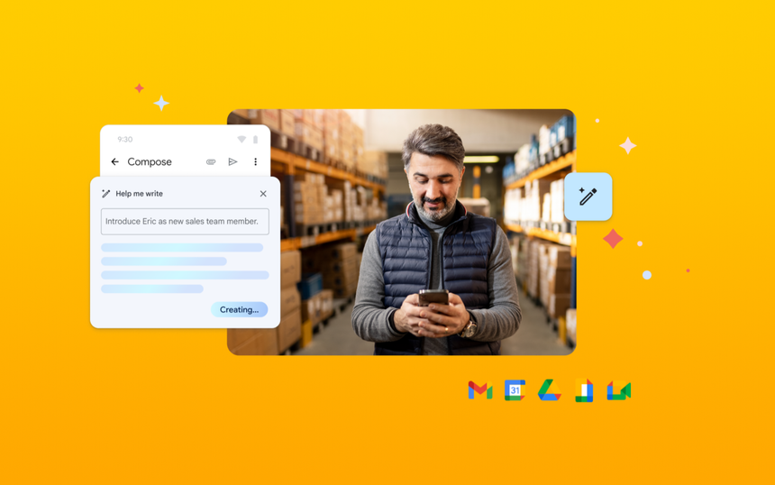Как попросить о помощи в написании писем нейросеть Google