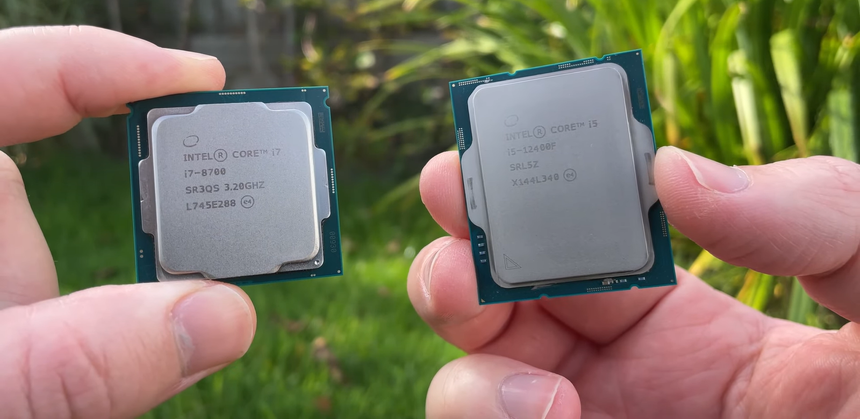 Core i7-8700 против i5-12400F: шесть ядер и 12 потоков четыре года спустя