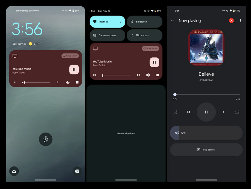 Одно из последних крупных изменений в Android 13: смена показа уведомлений устройств Google Cast