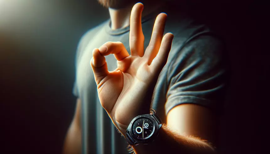 А вы знали, что часами Samsung Galaxy Watch можно управлять щипками? Где-то мы такое видели