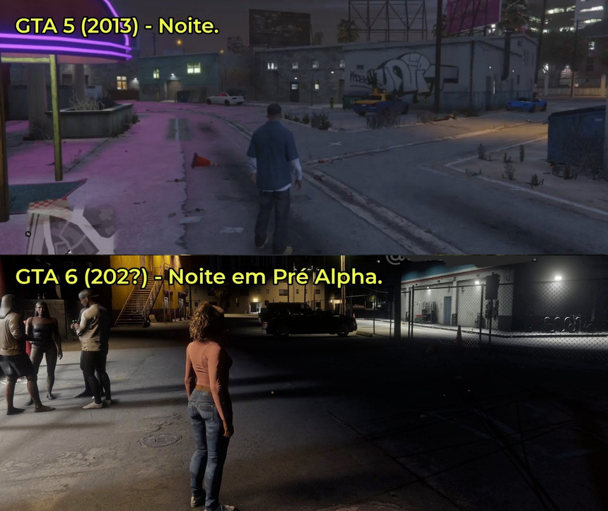 Фотосравнение: как сильно графика в GTA 6 отличается от GTA 5