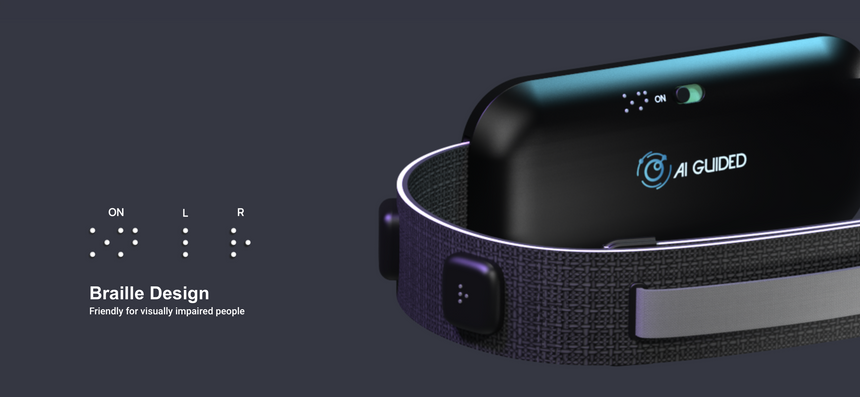 Создан умный пояс для замены глаз и трости незрячим