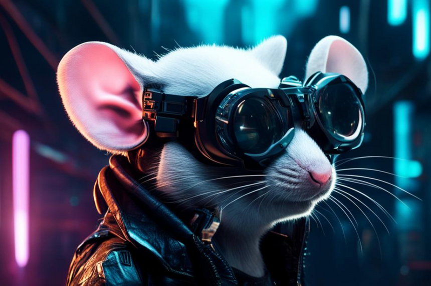 Ученые надели на мышей крошечные очки виртуальной реальности