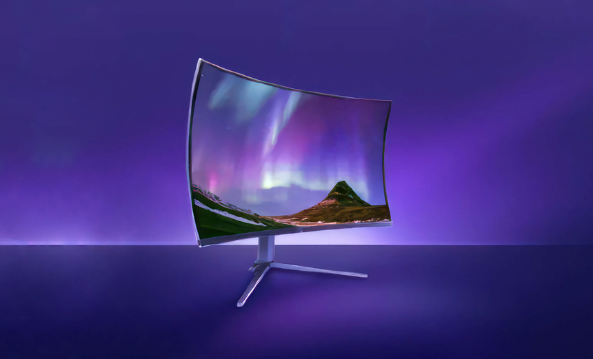 TCL представила необычный монитор с согнутым со всех сторон дисплеем