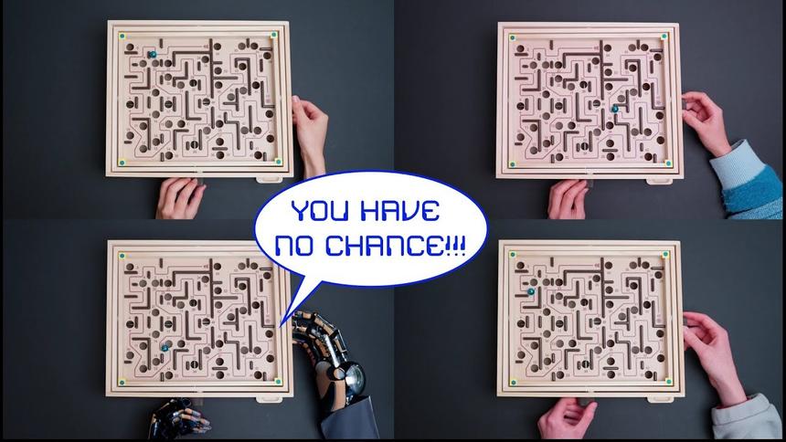 Робот с ИИ достиг «сверхчеловеческих» навыков в игре «Мраморный лабиринт»