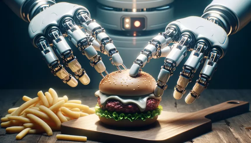 В США открылась бургерная, в которой работают только роботы