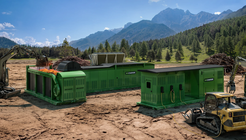 Теперь электромобили можно зарядить при помощи дров