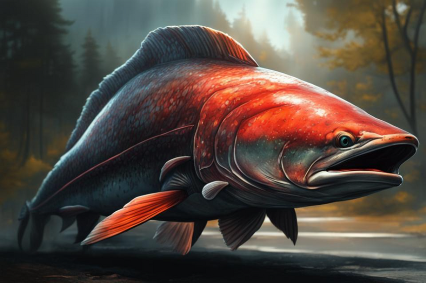 Чтобы защитить лосося от токсинов шин, предложили изменить состав дорог