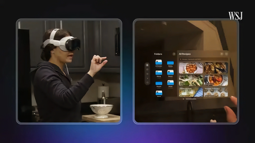 Шлем Apple Vision Pro за $3500 использовали при готовке еды