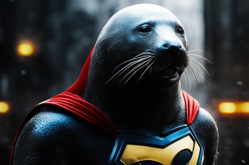 Пузатый герой: самец тюленя спас тонущего детеныша, показав редкий альтруизм