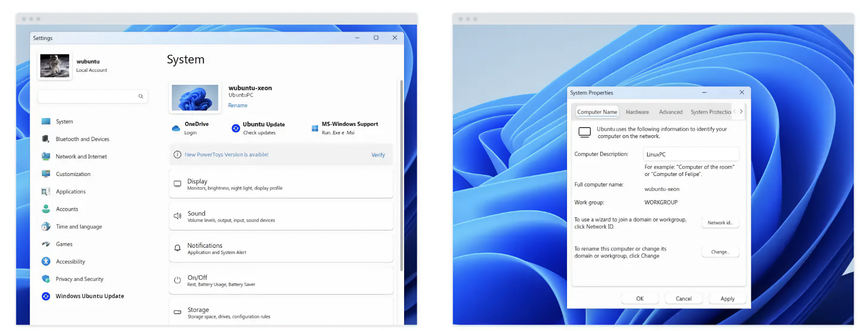 Найди 10 отличий: вышла Wubuntu — Linux с интерфейсом и возможностью запускать приложения Windows 11