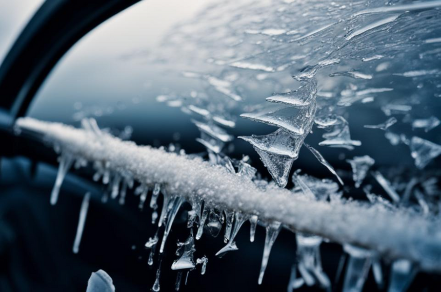 Ученые создали спрей для легкого удаления льда с автомобильных стекол
