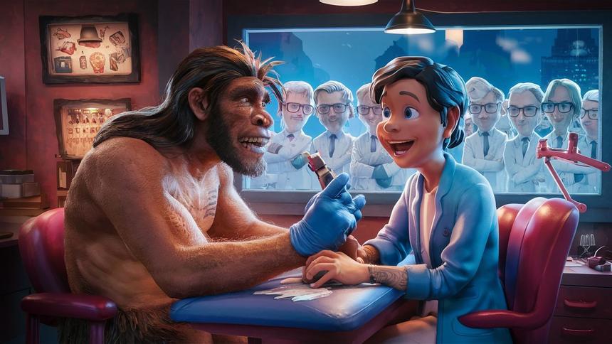 Мужчина набил на себе татуировки 5300-летнего человека: все ради науки