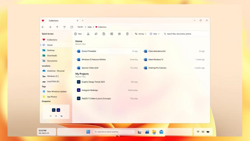 В сеть слили сразу два новых концепта Windows 12