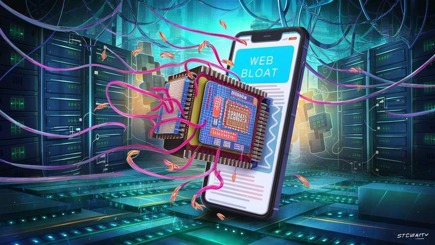 «Веб-вздутие»: сайты стали загружать слишком много данных, телефоны страдают