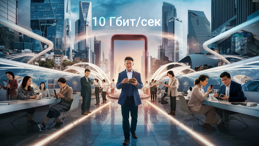 В Китае запустили мобильный интернет со скоростью 10 Гбит/сек