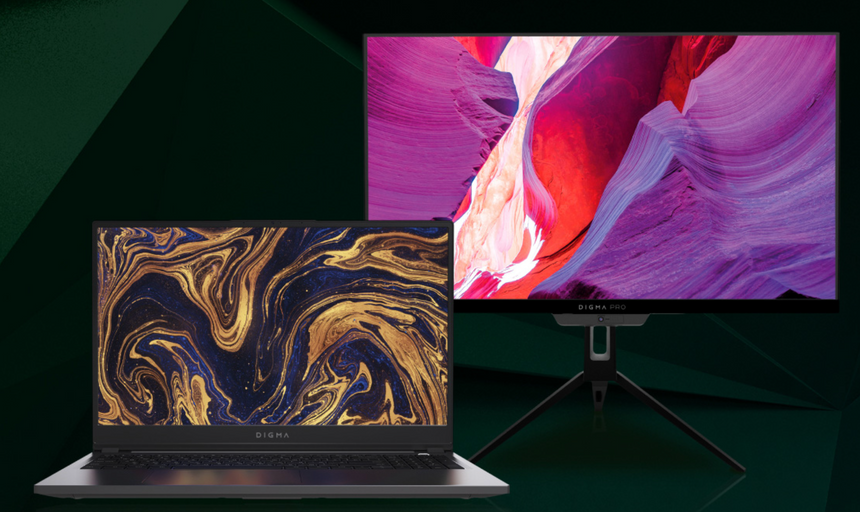 Digma представила новые ноутбуки, планшеты и мониторы в день 20-летия бренда