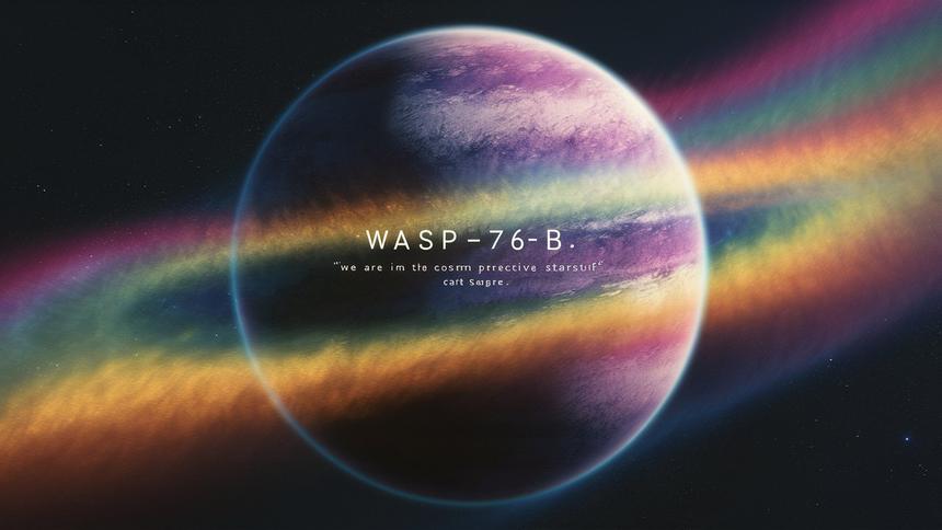 На экзопланете WASP-76b заметили «радугу»