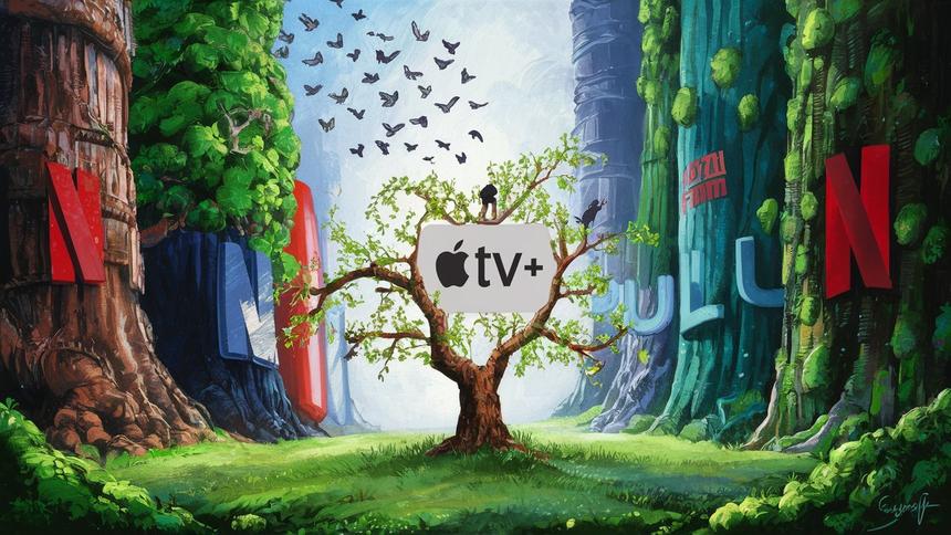 Доля Apple TV+ растет, но до гигантов стриминга ей очень далеко