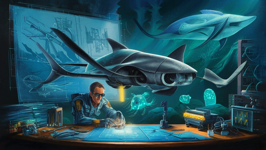 Разработчик оружия вдохновился скатами и создал скрытный подводный дрон