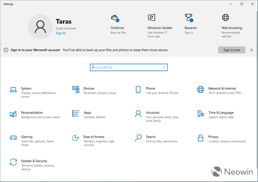 Windows 10 начал уговаривать пользователей перейти на Microsoft-аккаунт вместо локального