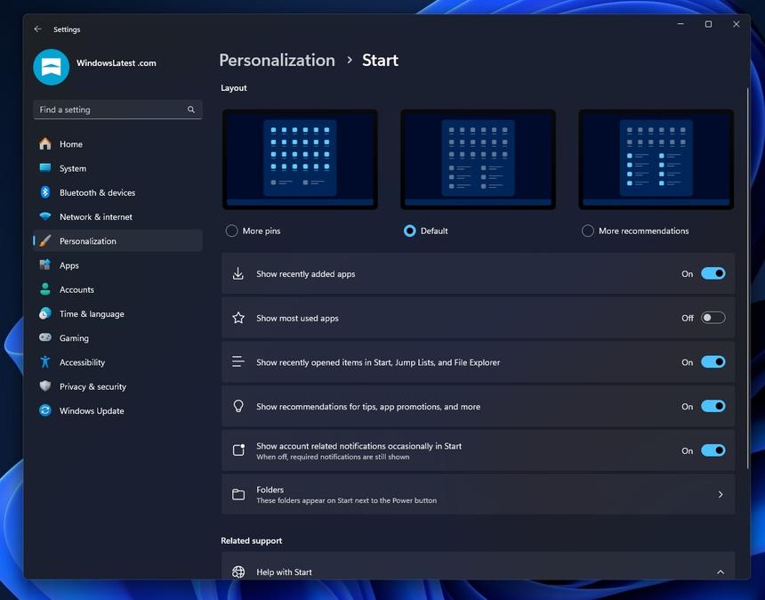 В Windows 11 все же начала показываться реклама в меню «Пуск»