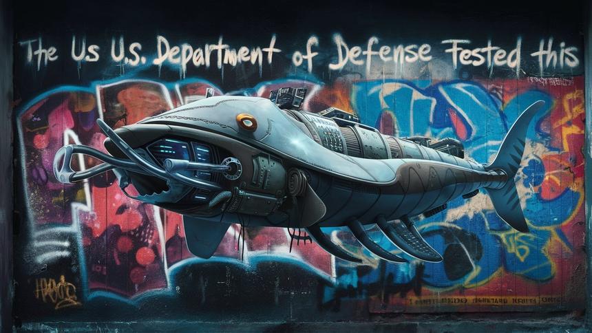 Минобороны США испытали подводную лодку-робота в форме ската