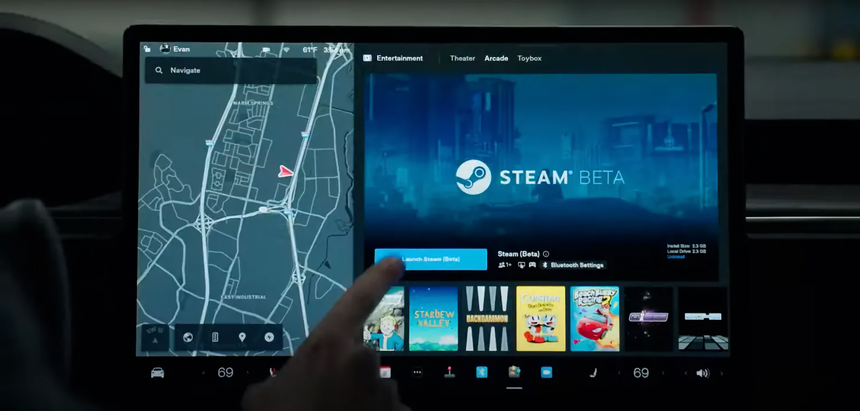 Tesla отказалась от поддержки Steam в своих новых электромобилях