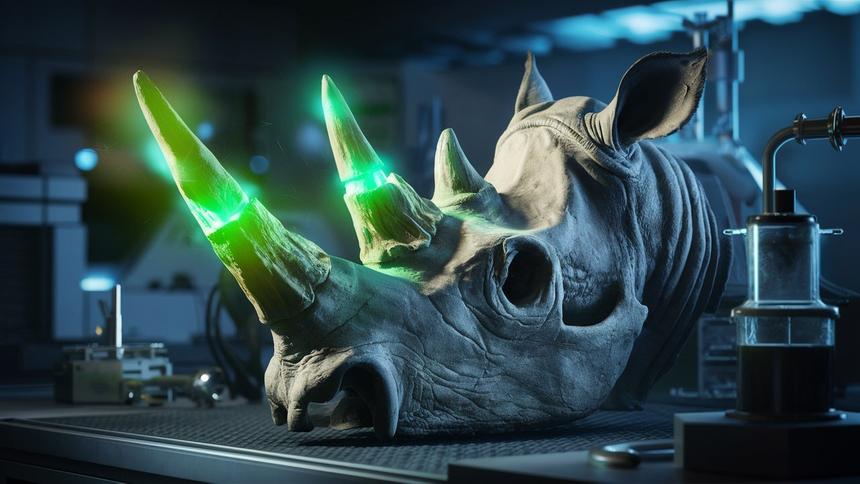 Ученые ввели радиоактивные изотопы в рога носорогов для борьбы с браконьерством