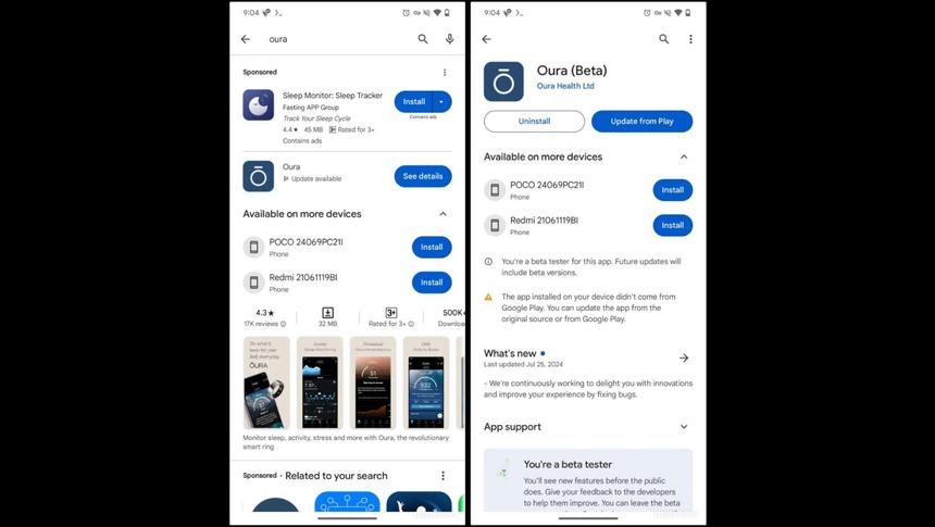Android-пользователи смогут обновлять сторонние приложения через Google Play Store