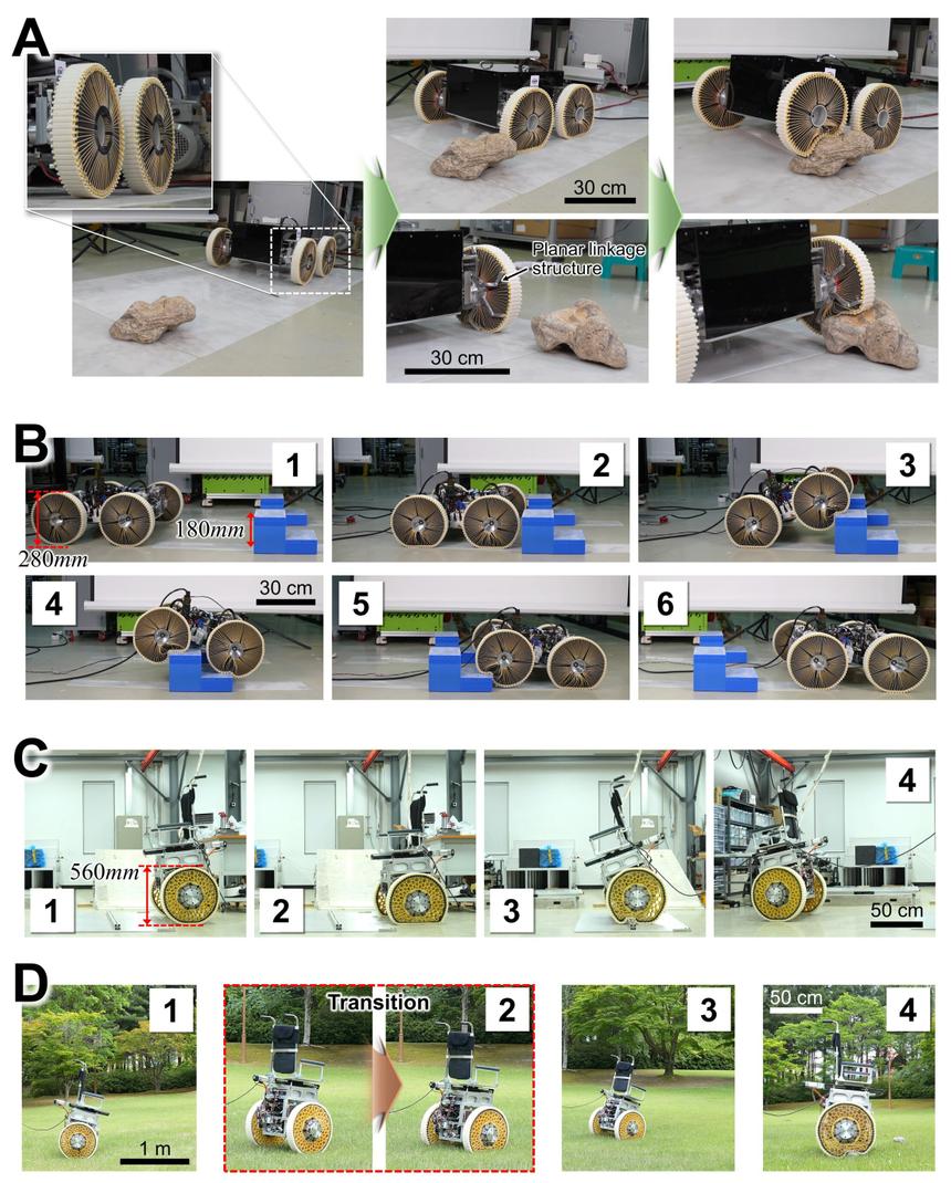 Созданы адаптирующиеся к любой местности колеса