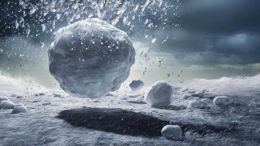 Ученые используют реальный град для улучшения прогноза погоды