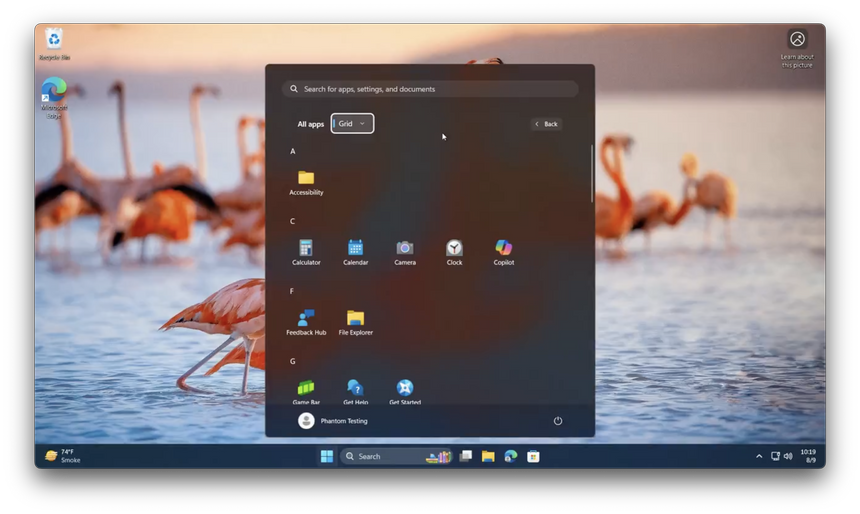 В сети появилась демонстрация обновленного меню «Пуск» в Windows 11