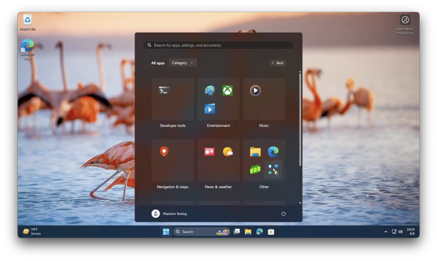 В сети появилась демонстрация обновленного меню «Пуск» в Windows 11