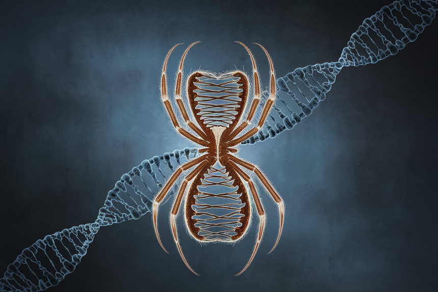 Обнаружен древний ген, ответственный за характерную талию пауков